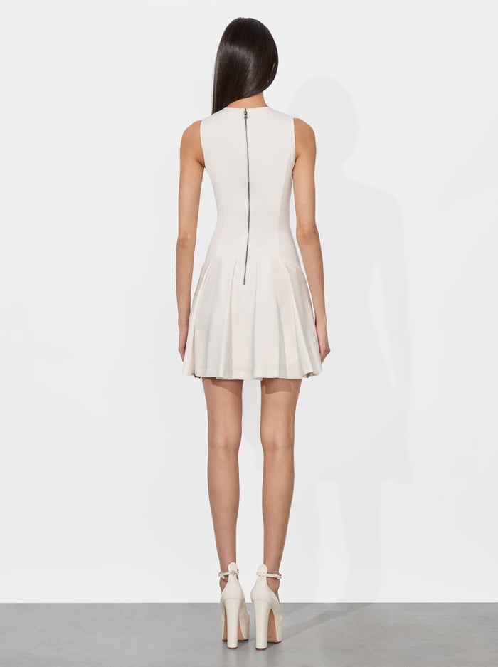 ADLEY DROP WAIST MINI DRESS - OFF WHITE image 2 - Alice And Olivia