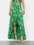 SORAYA HIGH LOW SKIRT - HAMPTONS FLORAL