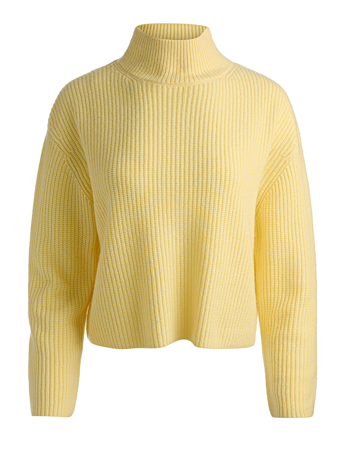 NANCE RIBBED TURTLENECK - BUTTER image 5 - ALICE + OLIVIA