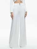 MAME HIGH RISE WIDE LEG PANT - OFF WHITE