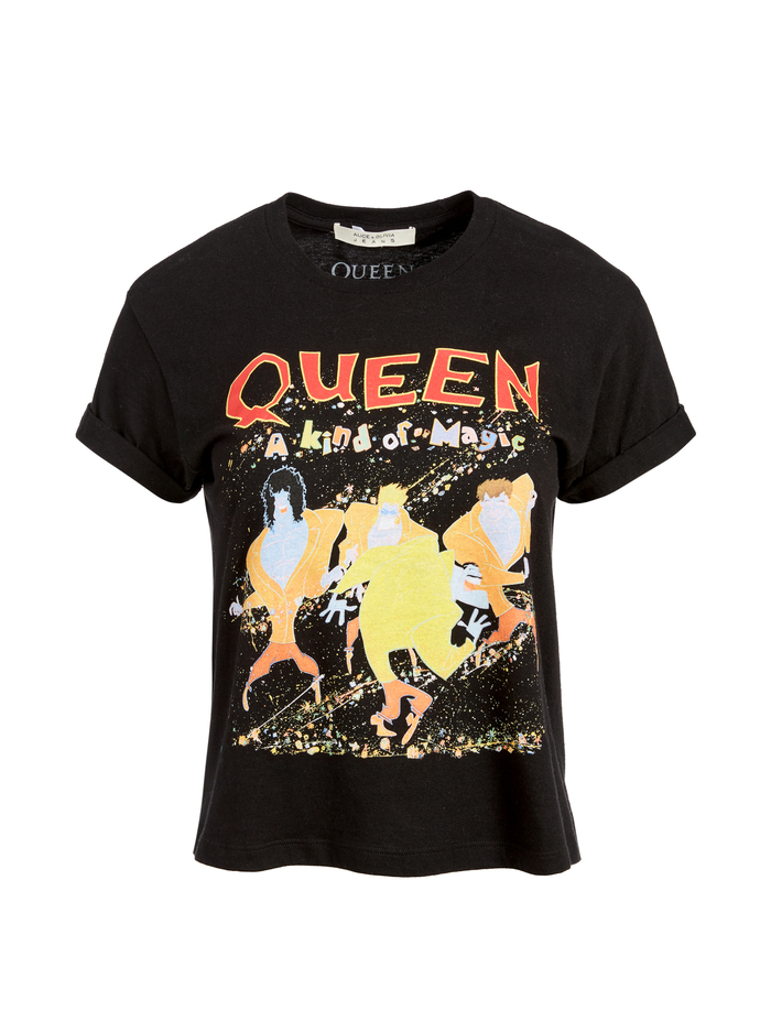 SHIRA TEE - BLACK/MULTI image 5 - Alice And Olivia