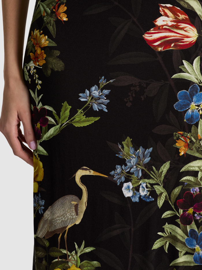 DELORA STRAPLESS MIDI DRESS - DESERT SPRIGS BLACK image 1 - ALICE + OLIVIA
