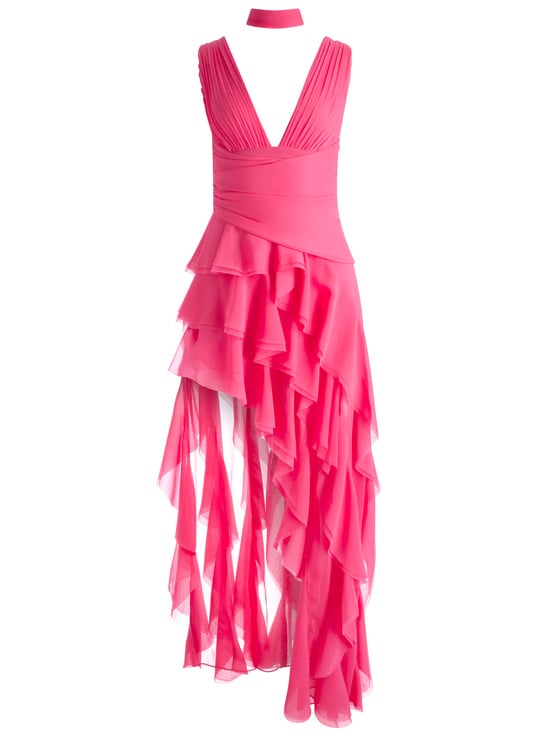 RASPBERRY-HOLLY MAXI DRESS