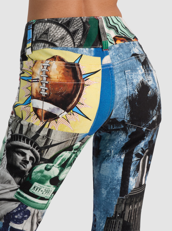 OPEN ROAD-KAI LOW RISE PRINTED JEAN