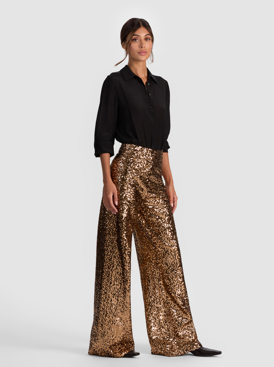 GOLD/BLACK-ATHENA SEQUIN PANT