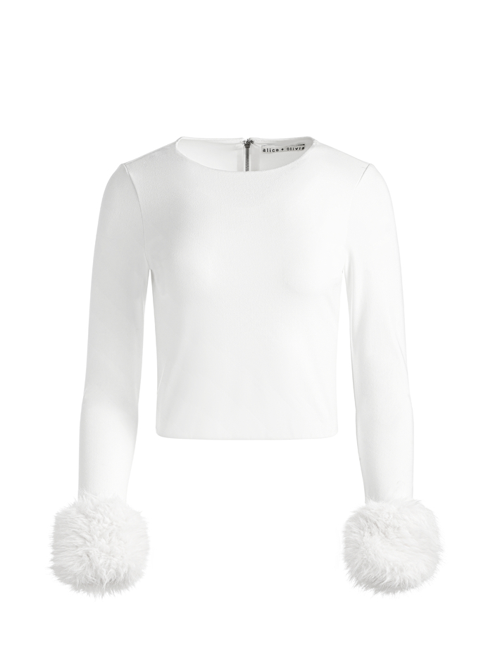 DELAINA TOP - OFF WHITE image 5 - Alice And Olivia