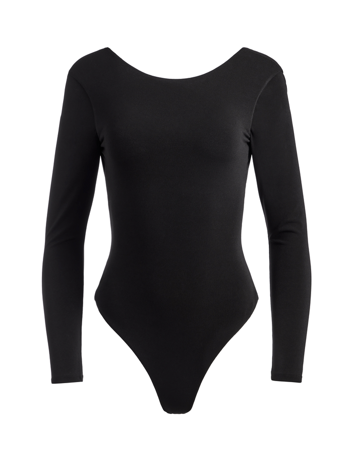 MARCELLA CHAIN BACK BODYSUIT - BLACK image 4 - Alice And Olivia