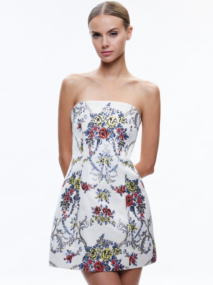 VELIA MINI DRESS - MULTI image 3 - Alice And Olivia
