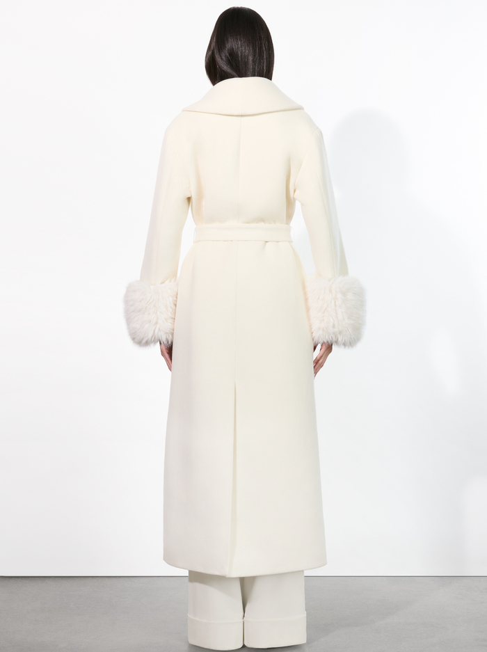 MARCELENE MAXI COAT - OFF WHITE image 2 - Alice And Olivia