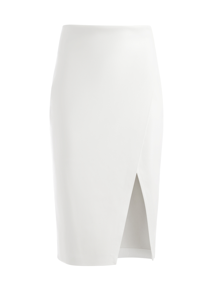 SIOBHAN VEGAN MIDI SKIRT - ECRU image 5 - Alice And Olivia