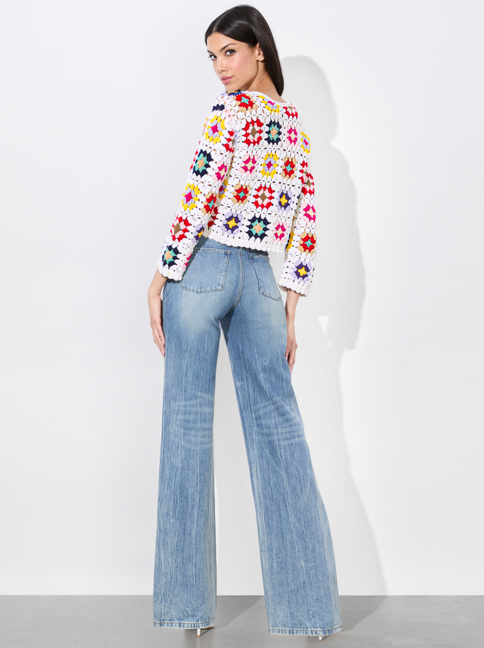 ANDERSON CROCHET CARDIGAN - MULTI image 3 - Alice And Olivia