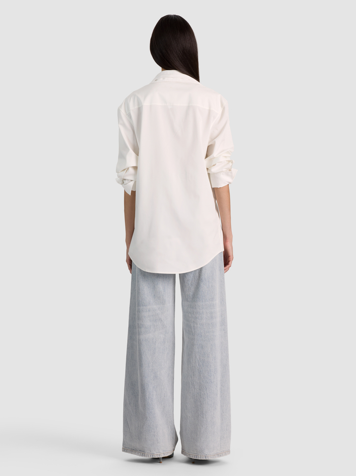 AIMEE DOUBLE LAYER BUTTON DOWN - OFF WHITE image 2 - ALICE + OLIVIA