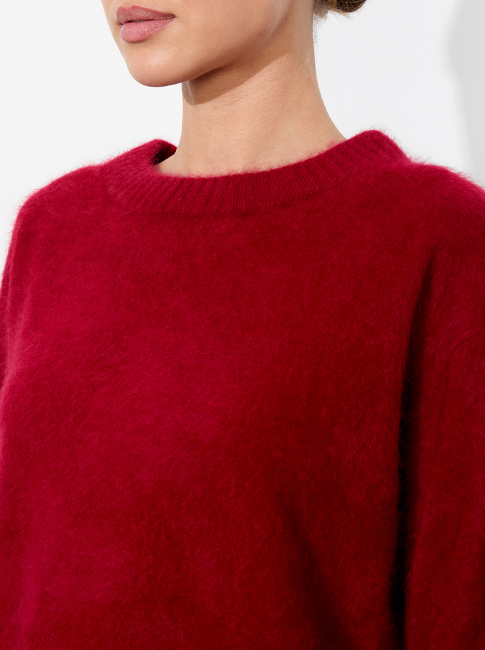 BARBRA PULLOVER - GARNET image 3 - Alice And Olivia