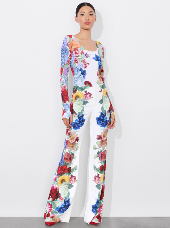 GARDEN BRUNCH OFF WHITE-RHYS BALLET BODYSUIT