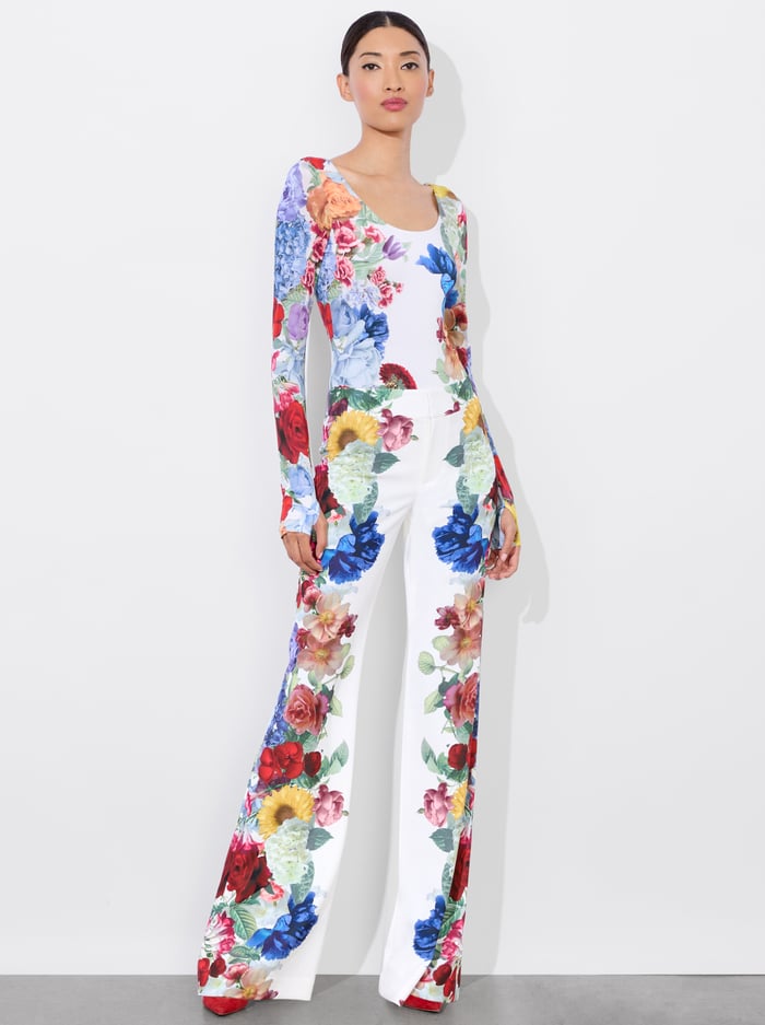 RHYS BALLET BODYSUIT - GARDEN BRUNCH OFF WHITE image 4 - Alice And Olivia
