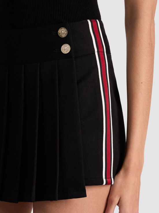 BLACK-NOAH SKORT WITH SIDE STRIPE
