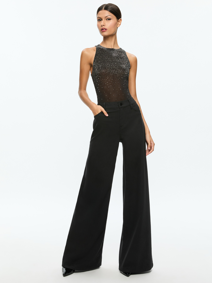 PANIA EMBELLISHED TOP - BLACK image 5 - Alice And Olivia