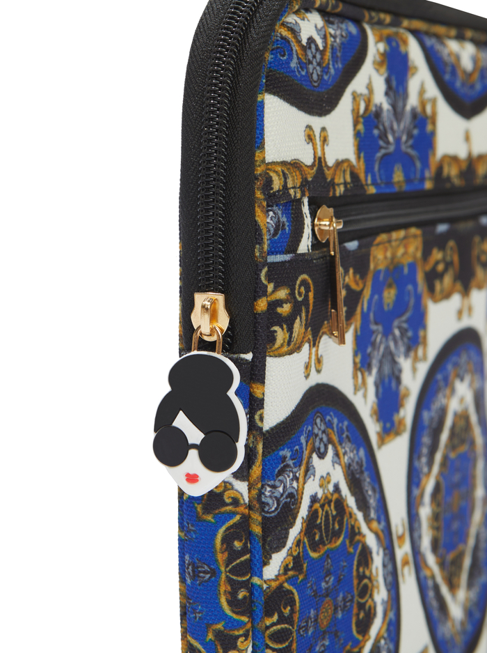 A+O X FABFITFUN LAPTOP SLEEVE - REGAL ROMANCE SAPPHIRE image 1 - Alice And Olivia