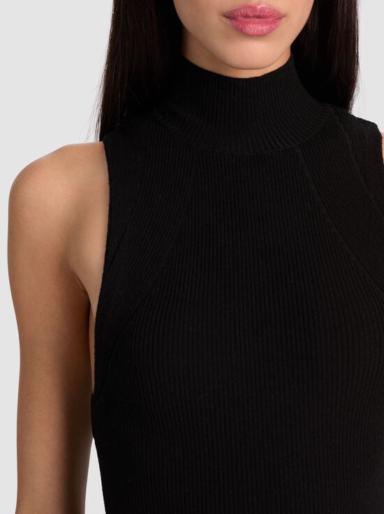 BLACK-DARCEY KNIT TANK