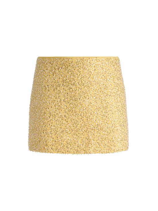 BUTTER-ECENIA EMBELLISHED TWEED MINI SKIRT