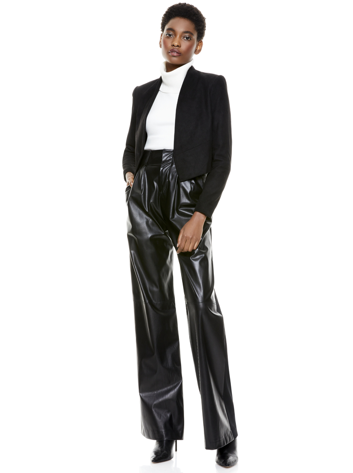 HARVEY SUEDE JACKET - BLACK image 4 - Alice And Olivia