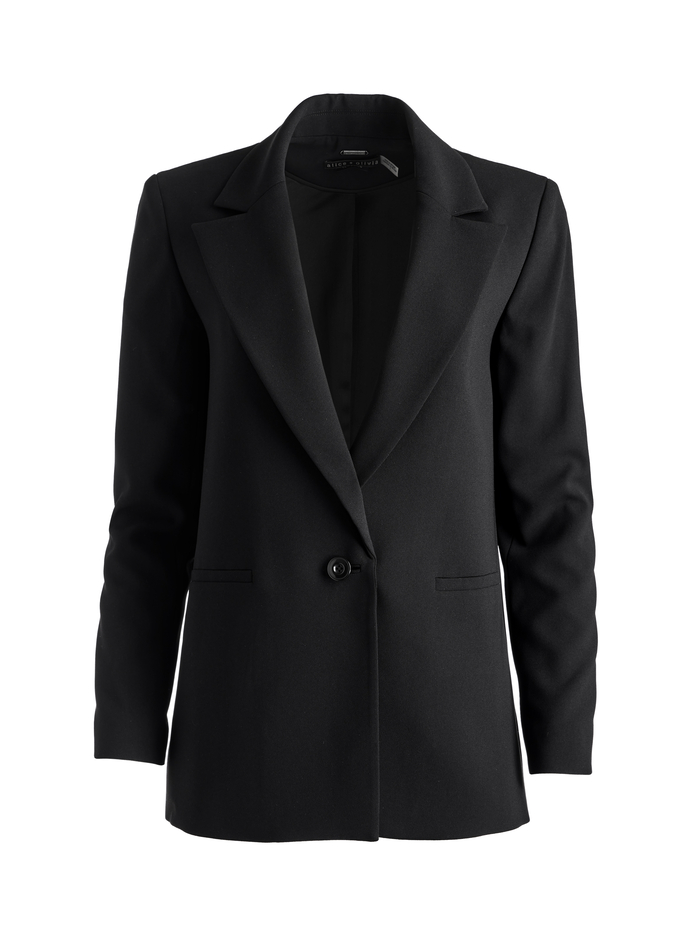 DENNY BOYFRIEND BLAZER - BLACK image 5 - ALICE + OLIVIA