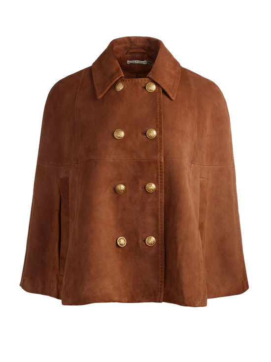 CAMEL-REYNALDA SUEDE MINI CAPE