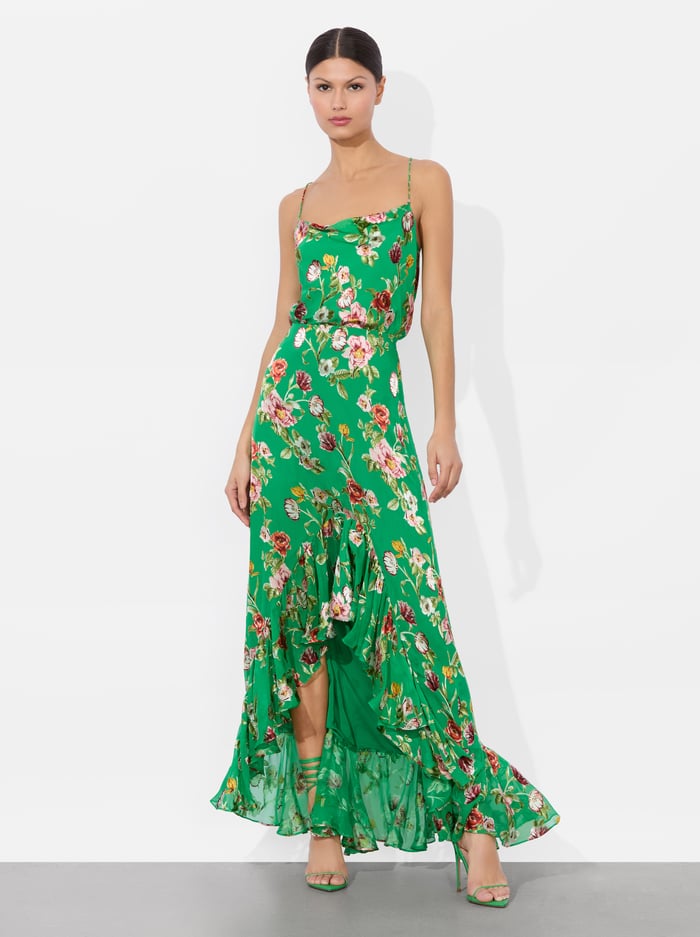 SORAYA HIGH LOW SKIRT - HAMPTONS FLORAL image 1 - Alice And Olivia
