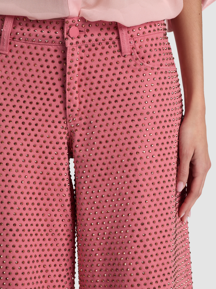 AMAZING EMBELLISHED JEAN - DEEP ROSE/ROSE GOLD image 3 - ALICE + OLIVIA