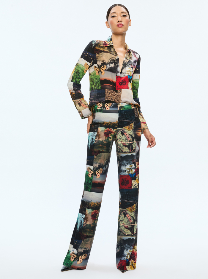 WILLA SILK BLOUSE - ECO FUSION image 4 - Alice And Olivia