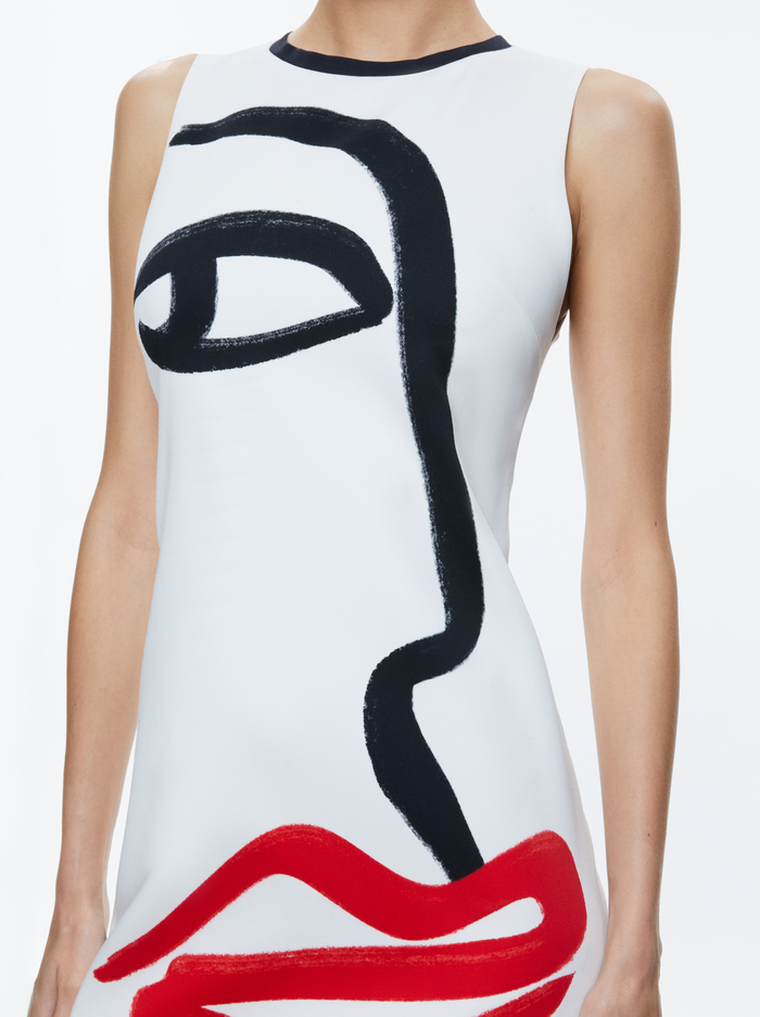 A+O X KOKETIT CLYDE ALINE SHIFT DRESS - LIP LOCK image 1 - Alice And Olivia