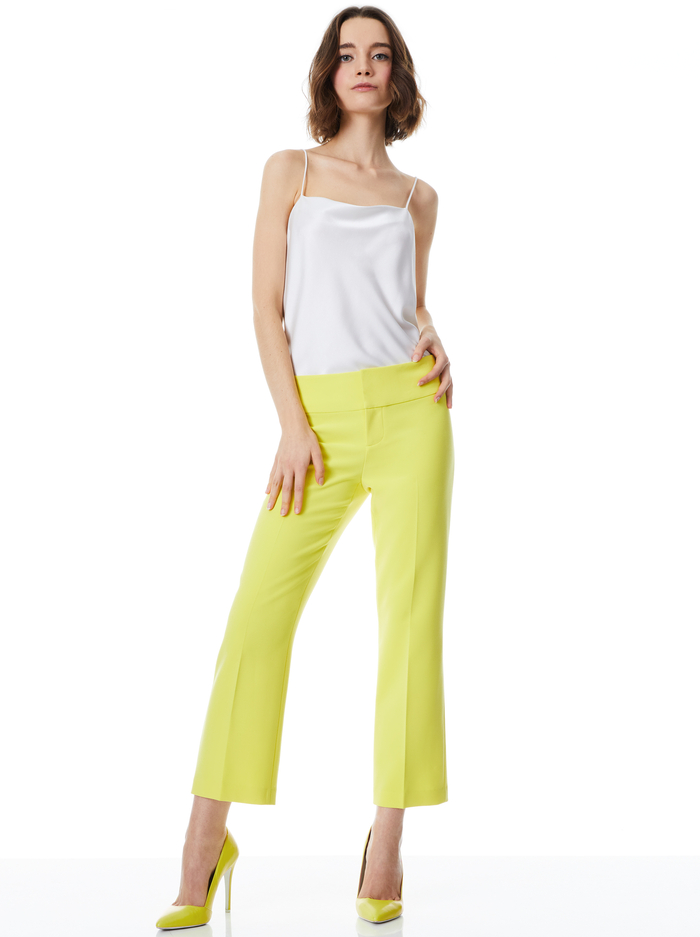 OLIVIA ANKLE PANT - CANARY image 2 - Alice And Olivia