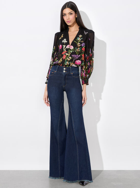 SECRET GARDEN-ILAN BUTTON FRONT BLOUSE