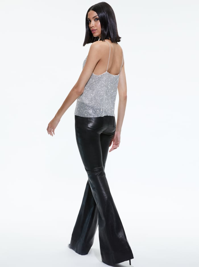 HARMON CRYSTAL TANK - SILVER/CHAINMAIL image 1 - Alice And Olivia