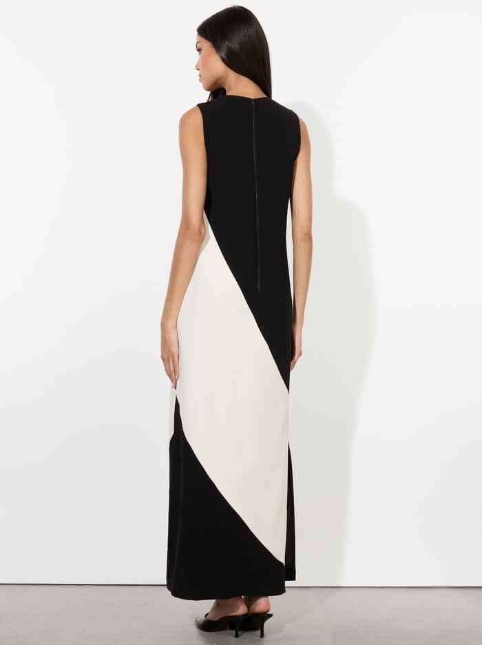 KATE MAXI DRESS - BLACK/OFF WHITE image 2 - Alice And Olivia