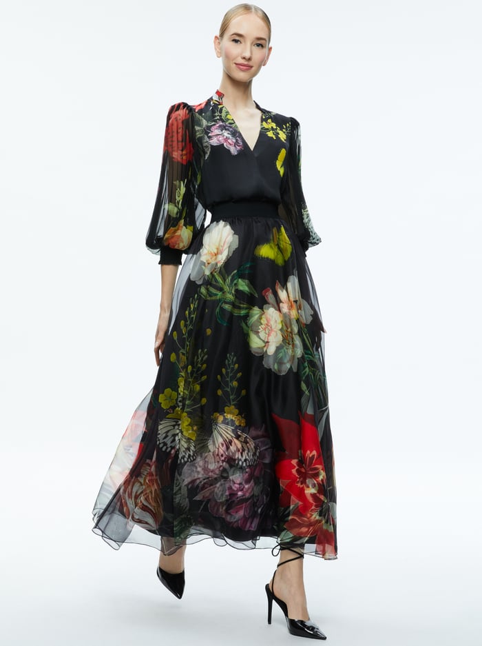 NILDA MAXI SKIRT - ESSENTIAL FLORAL image 4 - Alice And Olivia
