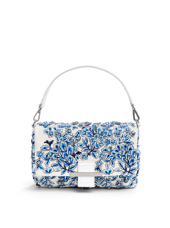 BLUE/OFF WHITE-ALICIA SHOULDER BAG