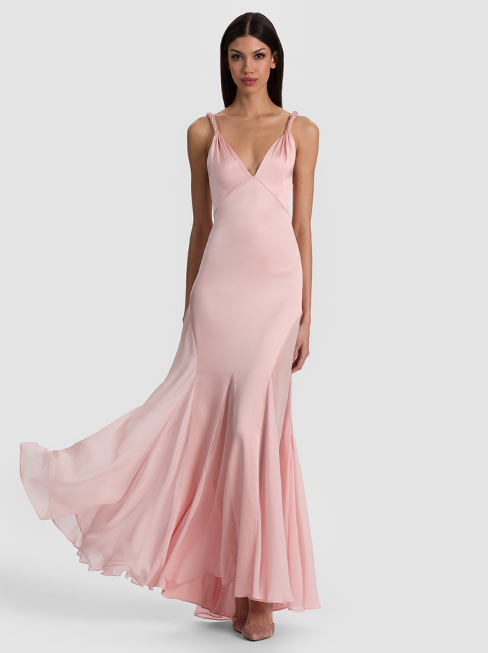 ANDRINA MAXI DRESS - ENGLISH ROSE image 4 - ALICE + OLIVIA
