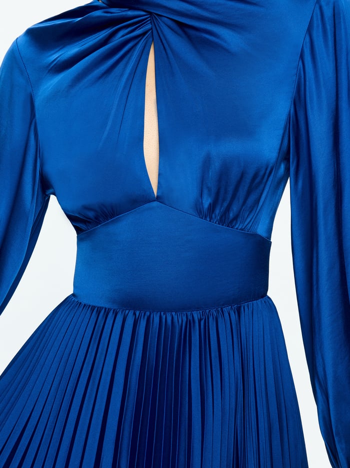 MAHOGANY MAXI DRESS - ROYAL image 1 - Alice And Olivia