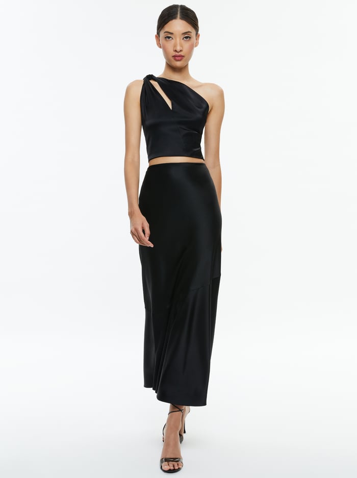 TERESE SLIP SKIRT - BLACK image 4 - Alice And Olivia