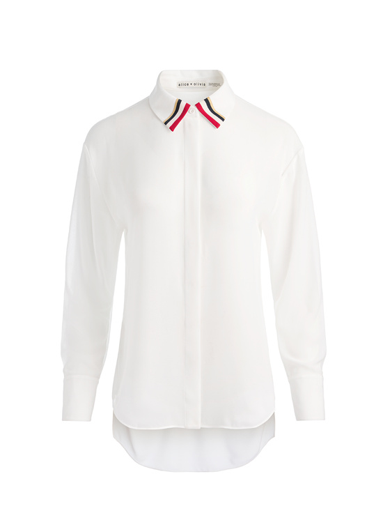 OFF WHITE-DIMITRA OVERSIZED BUTTON DOWN