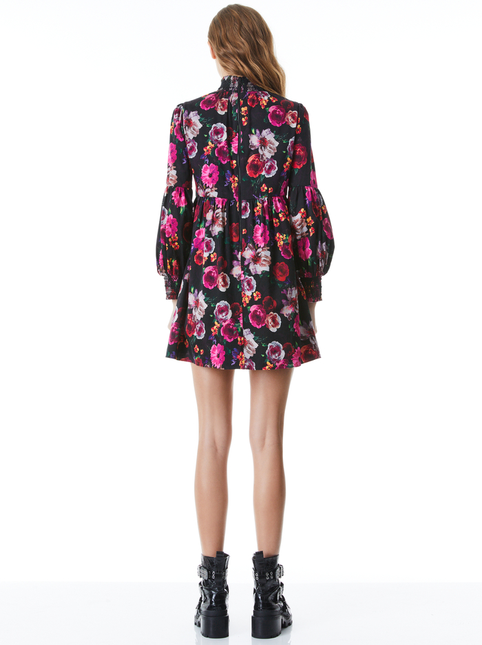 THEA BABYDOLL DRESS - MIDNIGHT ROSE image 1 - ALICE + OLIVIA