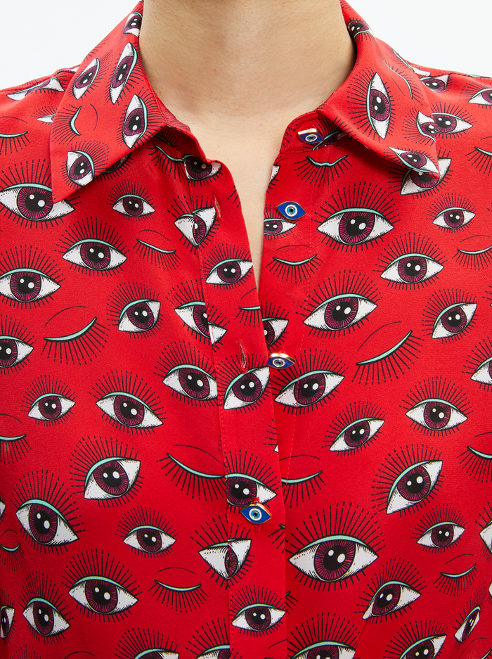 WILLA SILK BLOUSE - EYE CANDY image 3 - Alice And Olivia