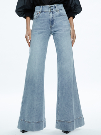 ROCKSTAR BLUE-MISSA HIGH RISE WIDE LEG JEAN
