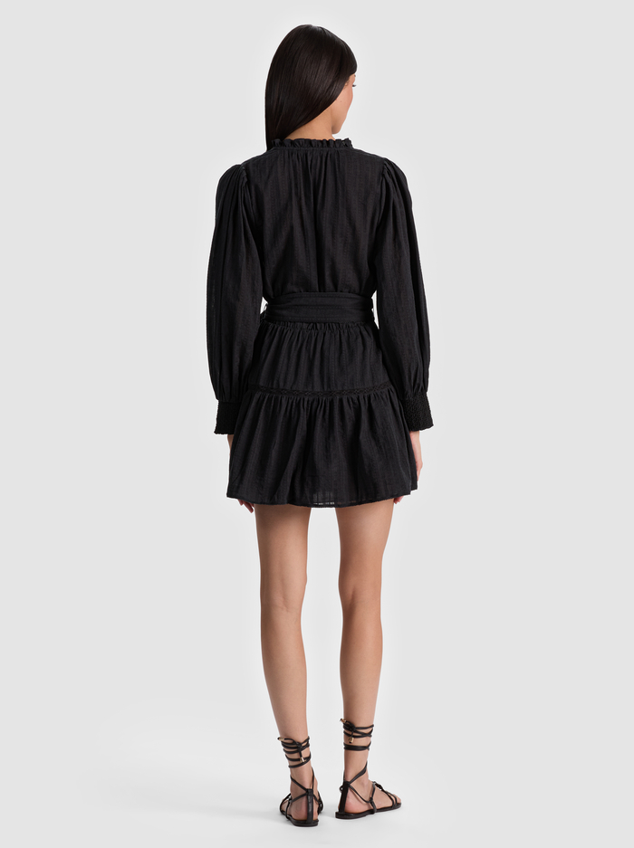 SADIE MINI SHIRT DRESS - BLACK image 2 - ALICE + OLIVIA
