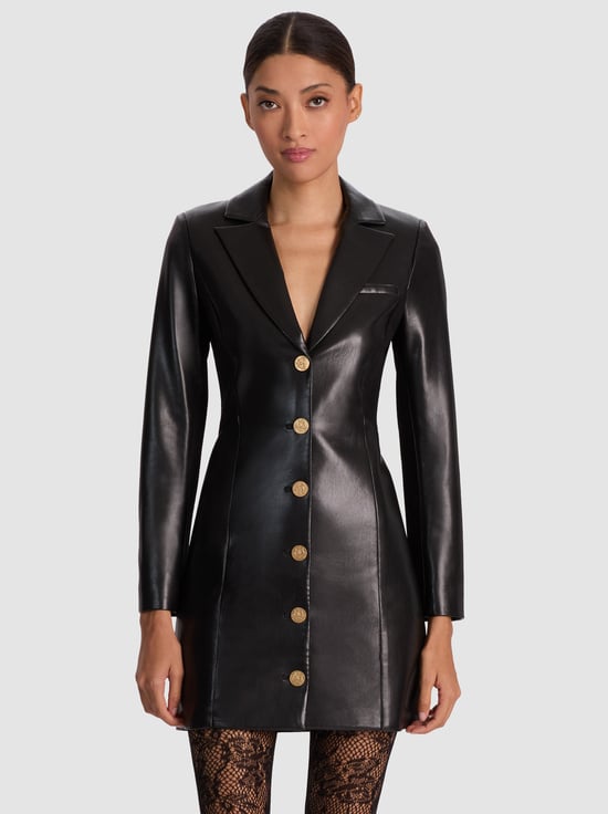 BLACK-MICHELLE VEGAN BLAZER DRESS