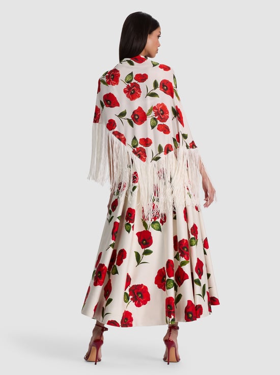 SUMMER POPPY-MESHA SHAWL