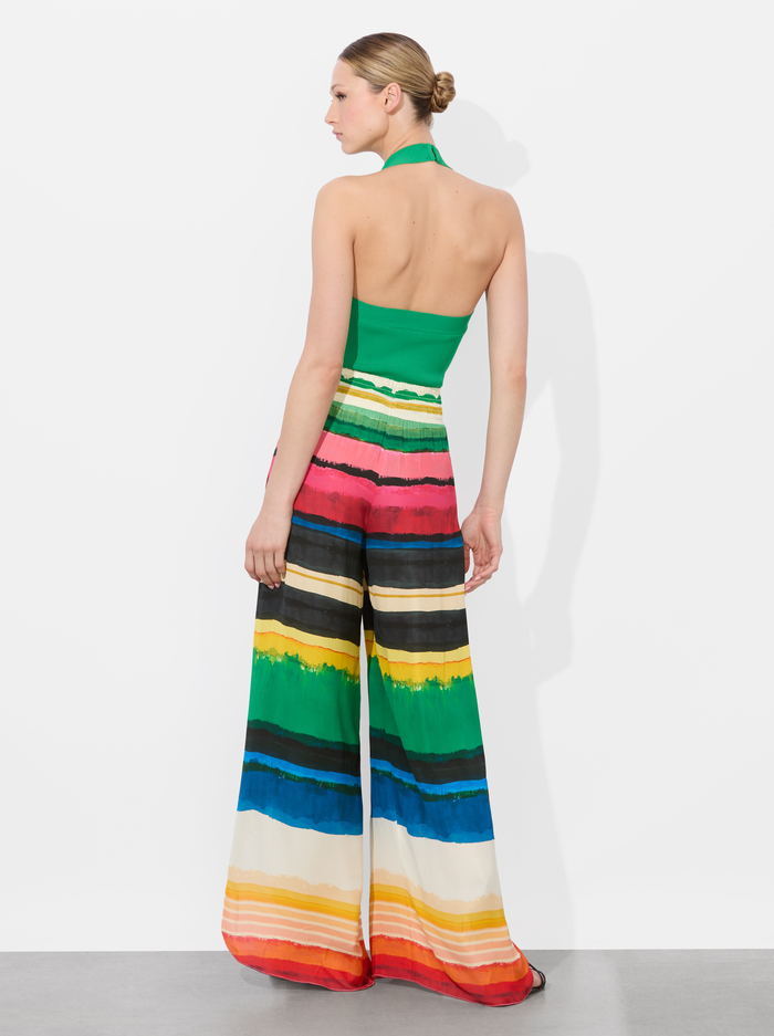 LARISSA OPEN PLEAT PANT - RAINBOW REEF image 3 - Alice And Olivia