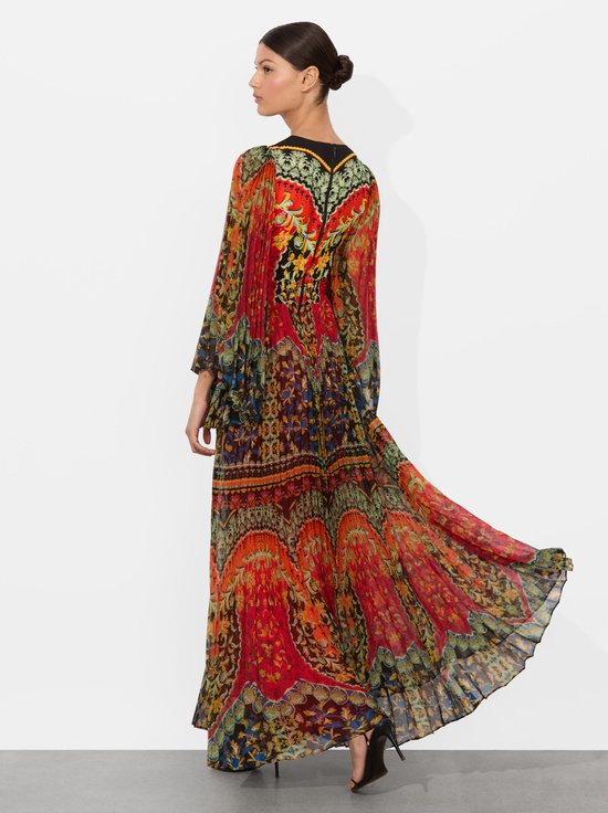 LOVE NOTE-BENNET PLEATED MAXI DRESS