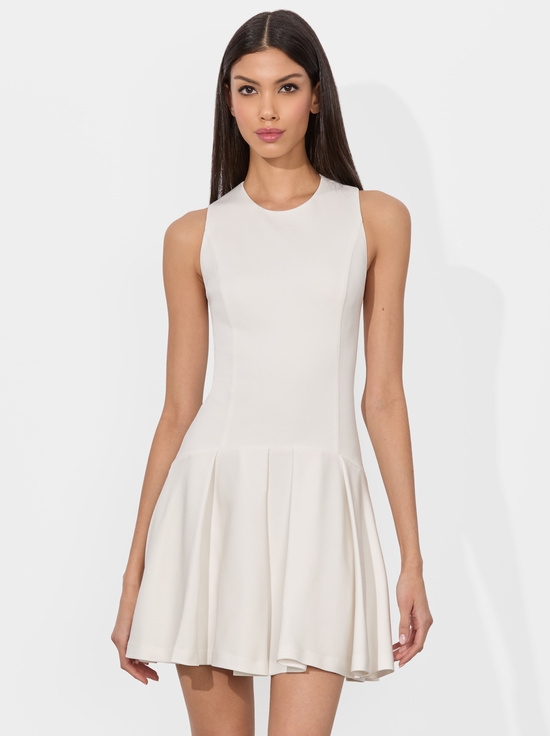 OFF WHITE-ADLEY DROP WAIST MINI DRESS